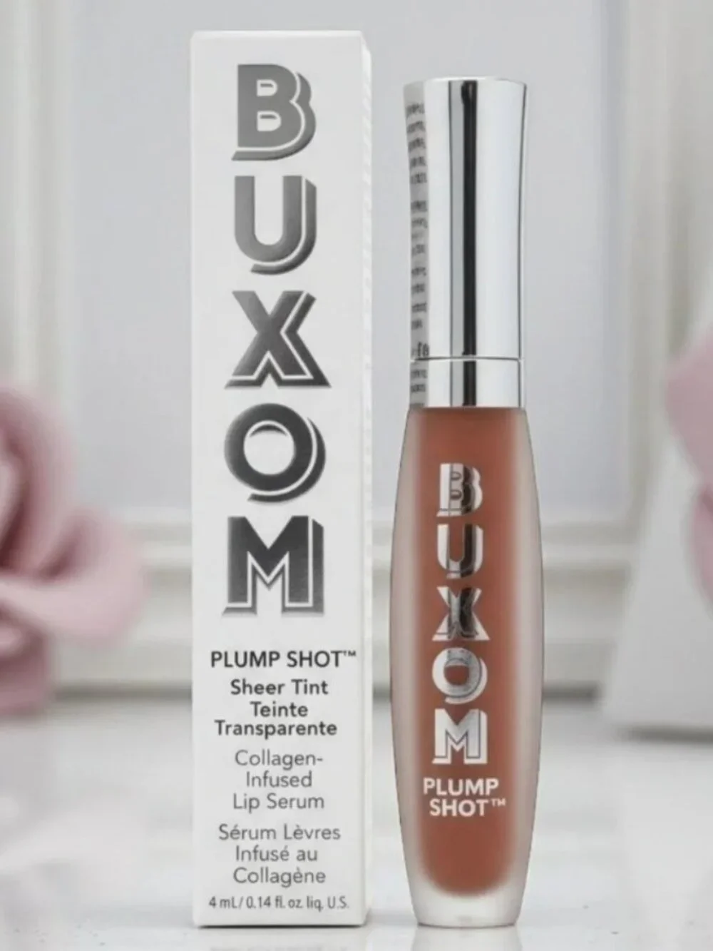 Buxom Plush Peach Plump Shot Collagen Infused Lip Serum